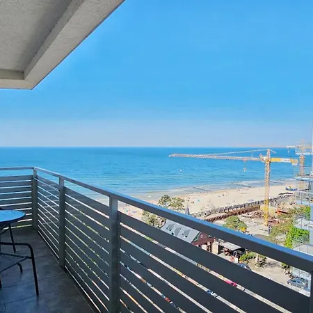 شقة Holidayhomepl Slavia New 702 Z Balkonem I Widokiem Na Morze