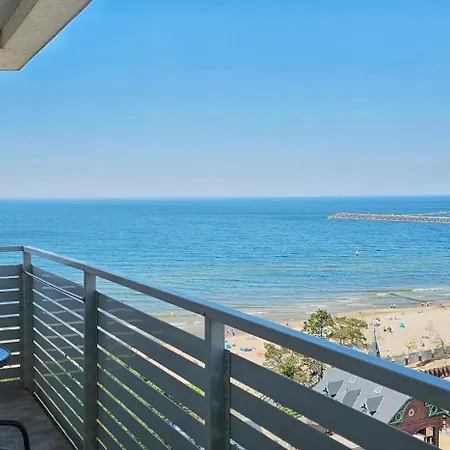 شقة Holidayhomepl Slavia New 702 Z Balkonem I Widokiem Na Morze